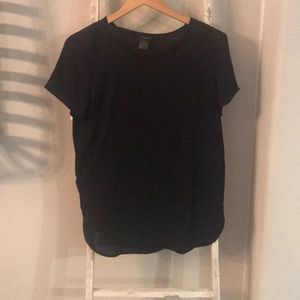 Black Chiffon Ann Taylor Blouse